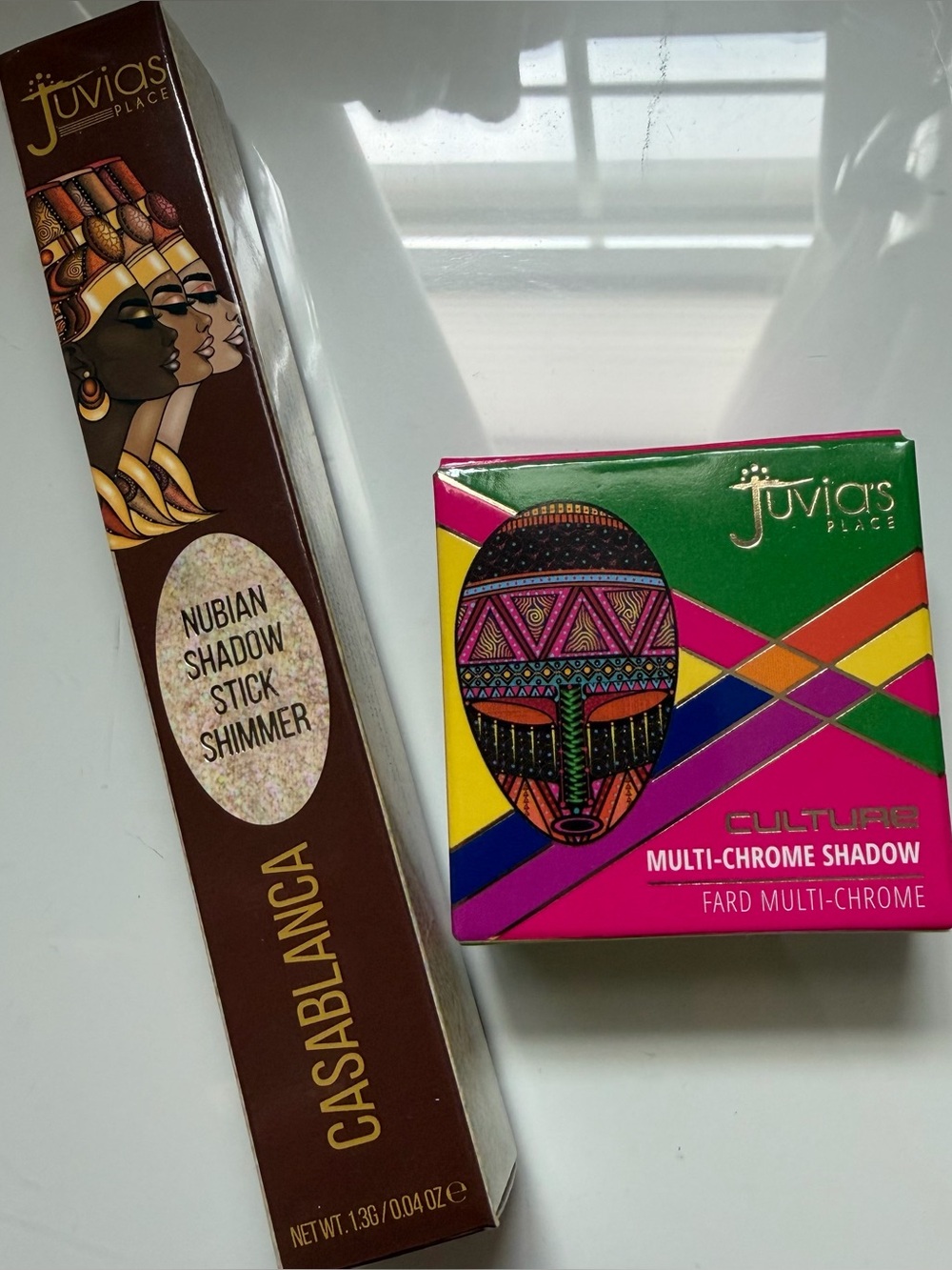 Juvias place shadow stick shimmer and chrome eyeshadow